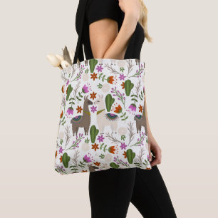Alpaka-Kaktus-Blumenmuster-Tierliebhaber