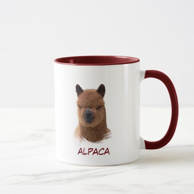 Alpaka-Kalender-Mädchen-Tasse Tasse (Rechts)