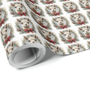 Alpaka-Kranz-Weihnachts-Geschenkverpackung Geschenkpapier