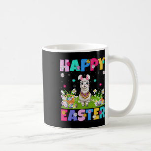 Alpaka Lama Frohe Ostereier-Suche Hasenohren Alpak Kaffeetasse