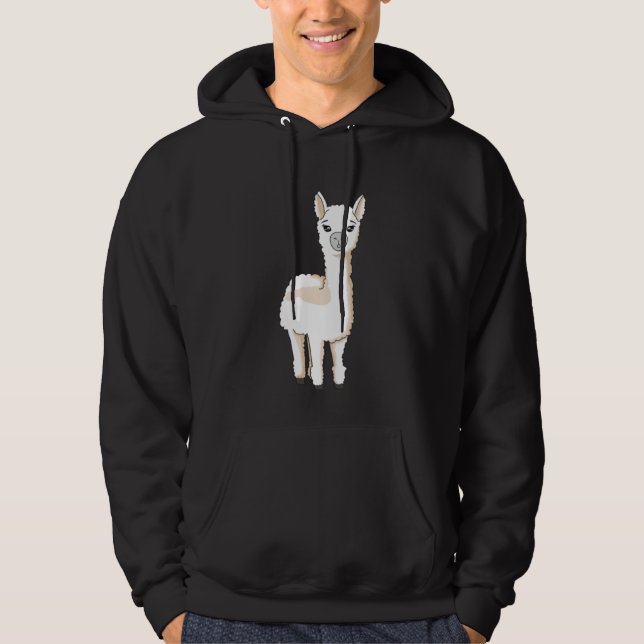 Alpaka Lama Hoodie (Vorderseite)