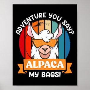 Alpaka Meine Gs Lustiger Bergsteiger Bergfan Wande Poster