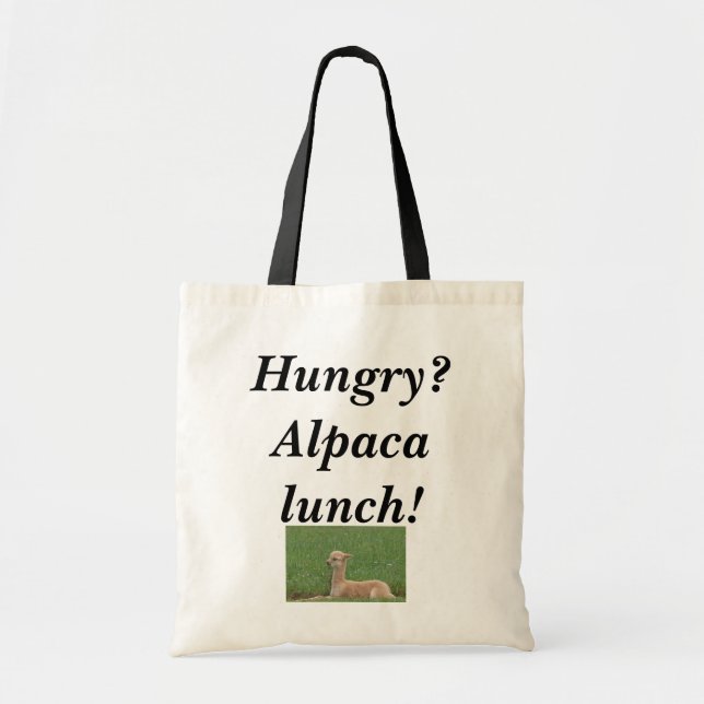 Alpaka-Mittagessen-Tasche! Tragetasche (Vorne)