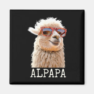 Alpaka Papa Alpapa Lama Daddy Niedlich Alpaka Vate Magnet