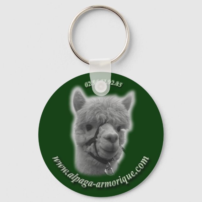 Alpaka Schlüsselanhänger (Vorderseite)