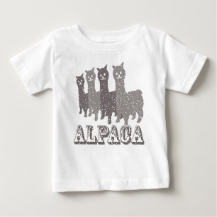 Alpaka-Silhouette 4 B Baby T-shirt