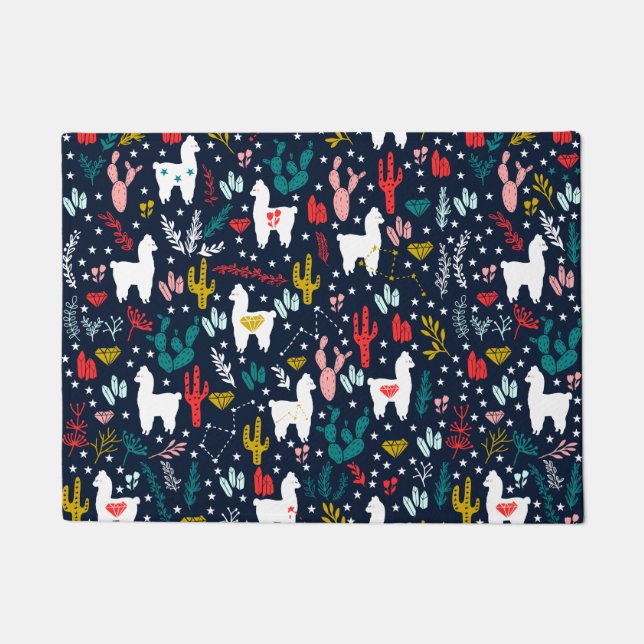 Alpaka-Tür-Matte Fußmatte (Vorderseite)