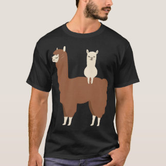 Alpaka-Vater und Babyfreund T-Shirt