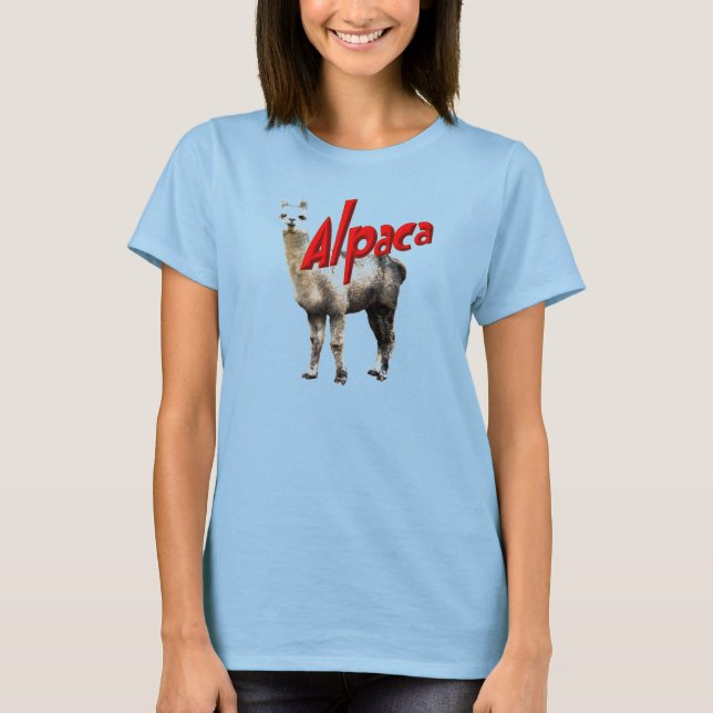 Alpakadamen-Wecker-T - Shirt (Vorderseite)