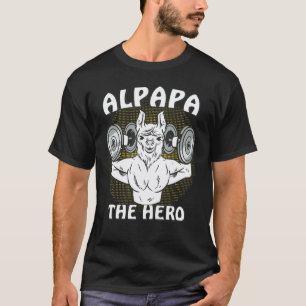 ALPAPA DER HELD Alpapa Vater Familie Lama Papa T-Shirt