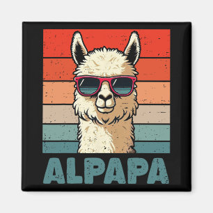 Alpapa Vatertag Bester Papa Alpaka Lustiges Alpaka Magnet