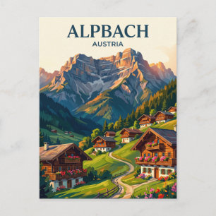 Alpbach Österreich Postkarte