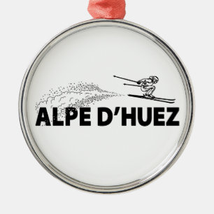 Alpe d’Huez France Skispringer Ornament Aus Metall