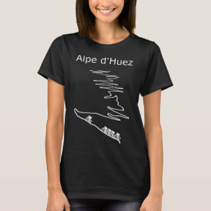 Alpe d Huez in Frankreich Raddesign für Männer und T-Shirt