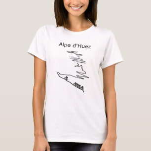 Alpe d Huez in Frankreich Radsport für Männer und  T-Shirt
