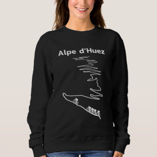 Alpe D Huez Serpentines France Cycling Sweatshirt