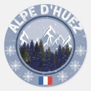 Alpe d’Huez Skistation Sticker