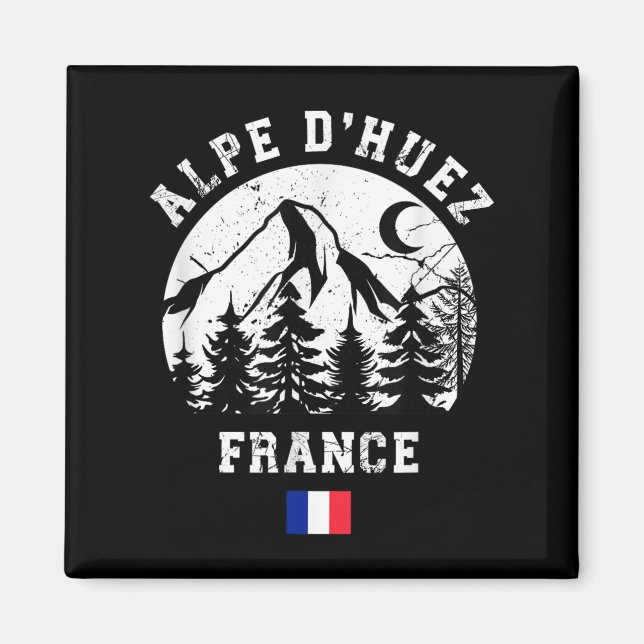 Alpe Dhuez Frankreich Alpen Skigebiet Alpen Magnet (Vorne)