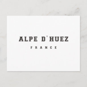 Alpe dhuez Frankreich Postkarte