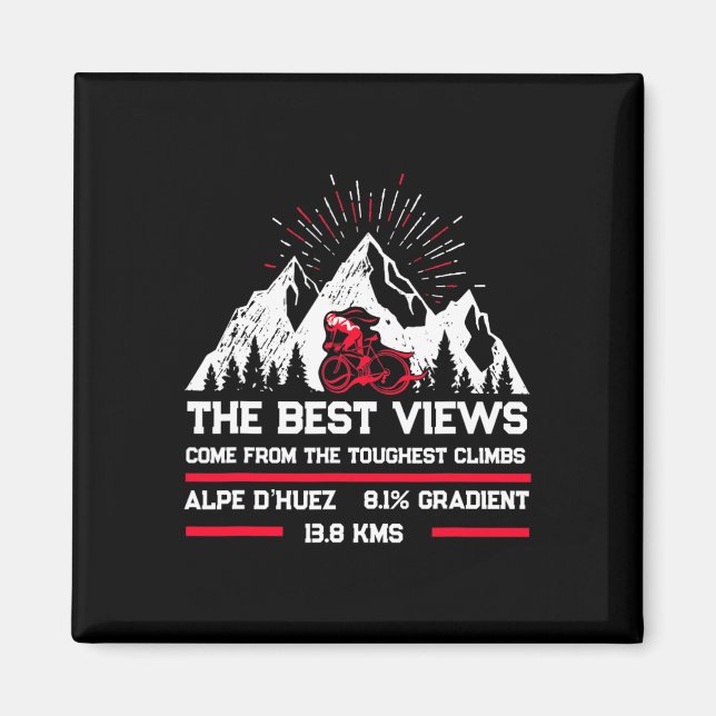 Alpe D'huez Radgebirge Magnet (Vorne)