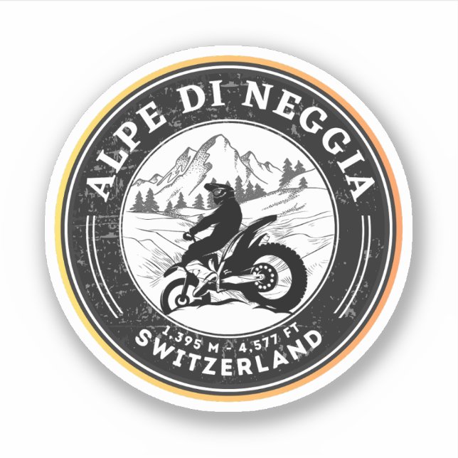 Alpe di Neggia Aufkleber (Vorderseite)
