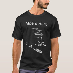 Alpe Huez in Frankreich Radfahrer Design Männer T-Shirt