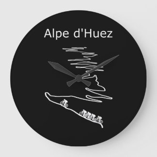 Alpe Huez in Frankreich Radfahrer Designer Männer Große Wanduhr