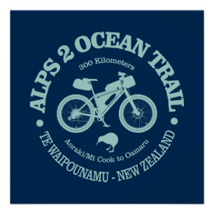 Alpen 2 Ozean (Fahrrad) Poster