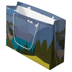 Alpen Bergsee Große Geschenktüte