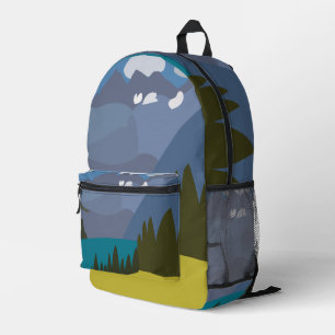 Alpen Bergsee Reise Bedruckter Rucksack
