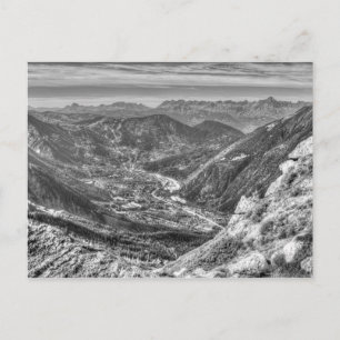 Alpen Bergtal Postkarte