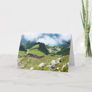 Alpen in Österreich Feiertagskarte