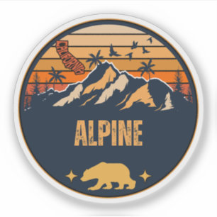 Alpen, Kalifornien Aufkleber
