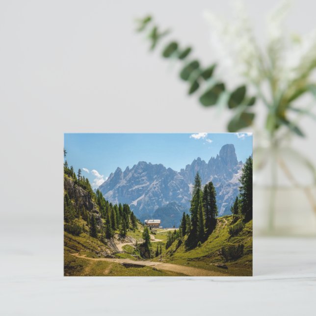 Alpen, landschaftliche Kulisse, Postkarte (Stehend Vorderseite)