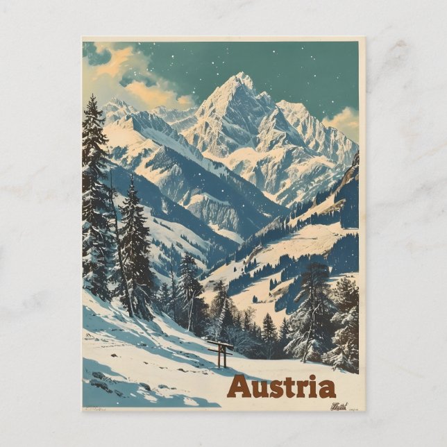 Alpen Österreich Vintag Postkarte (Vorderseite)