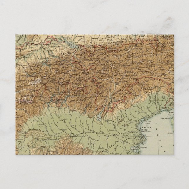 Alpen Postkarte (Vorderseite)