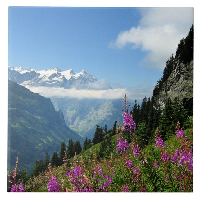 Alpen - Schweiz Fliese (Vorderseite)