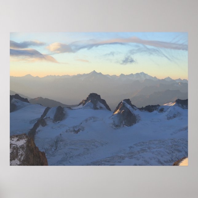 Alpen Sonnenaufgang Poster (Vorne)