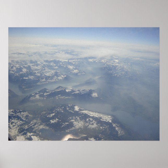 Alpen von oben poster (Vorne)