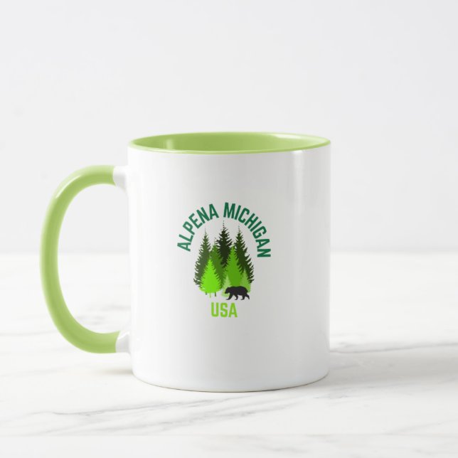 Alpena Michigan Heimat Kaffee Tasse (Links)