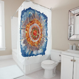 Alpenarchitektur Famous Art Poster Duschvorhang