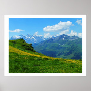 Alpenblick in der Schweiz Poster