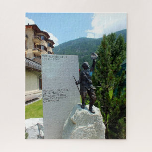 Alpenclub-Statue, Zermatt, Schweiz Puzzle