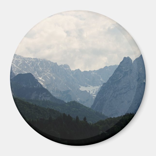 Alpengebirge Natur Foto Magnet (Vorne)