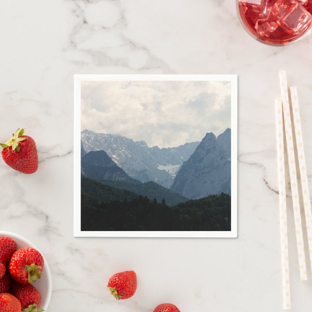 Alpengebirge Natur Foto Serviette (Beispiel)