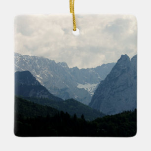 Alpengebirgsland Naturfoto Keramikornament