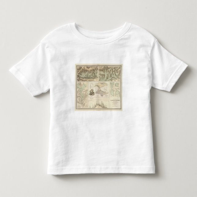 Alpengletschersysteme Kleinkind T-shirt (Vorderseite)