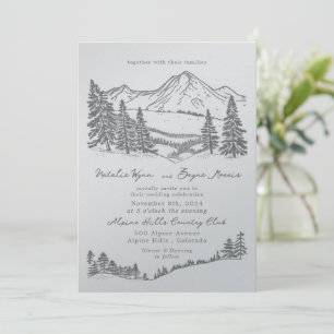 Alpenhügel Hilfe Hochzeit Einladung