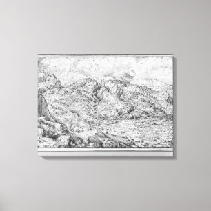 Alpenlandschaft, 1553 leinwanddruck
