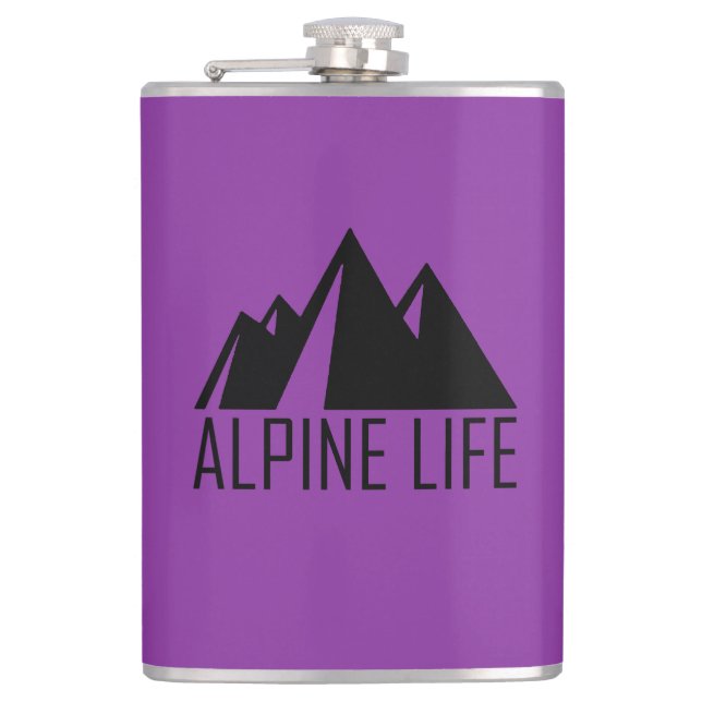 Alpenleben Flachmann (Vorderseite)